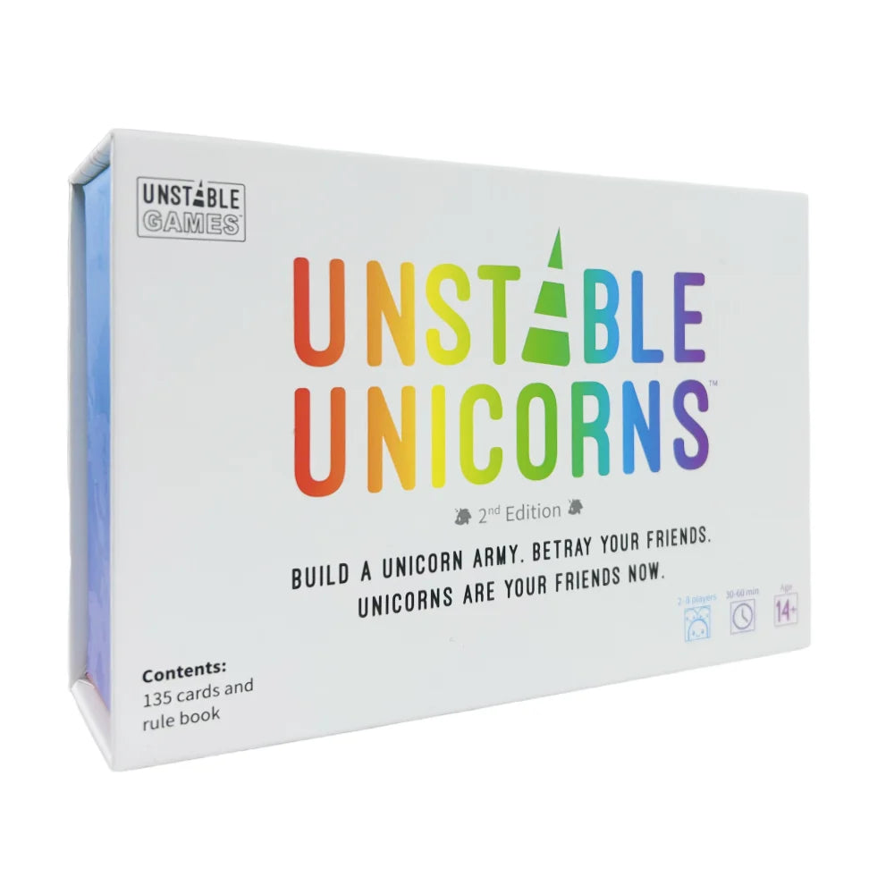 Happy Little Dinosaurs Card Game EXPANSION Pack Party Play Unicorns Cards Board Deck DS20J-Basic-White