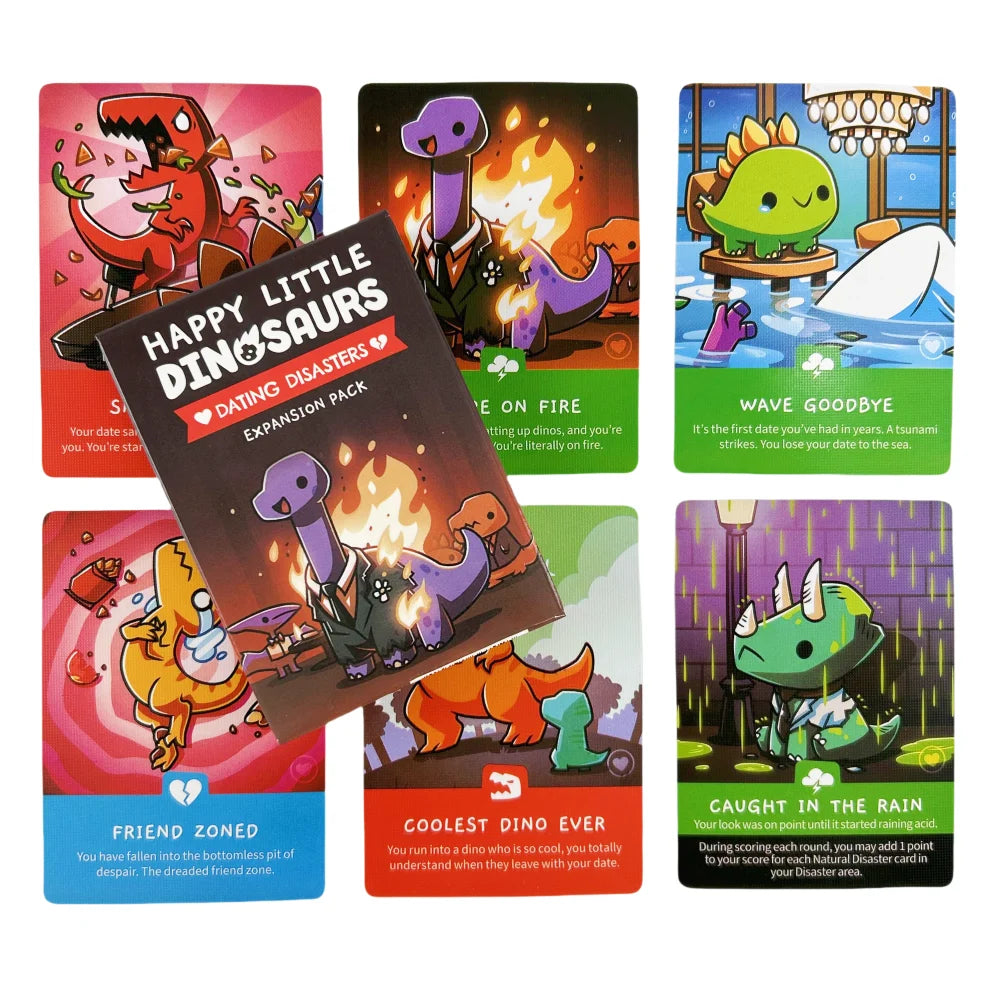 Happy Little Dinosaurs Card Game EXPANSION Pack Party Play Unicorns Cards Board Deck 5
