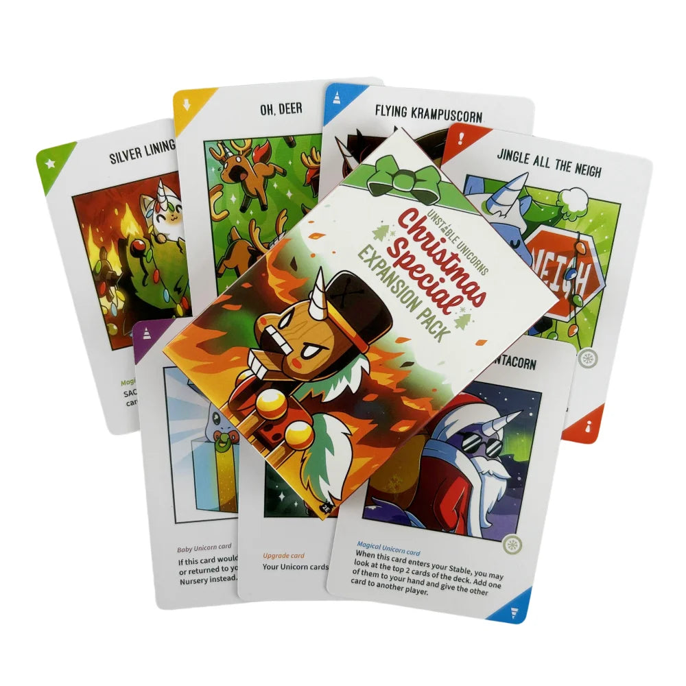 Happy Little Dinosaurs Card Game EXPANSION Pack Party Play Unicorns Cards Board Deck DS20B-Christmas
