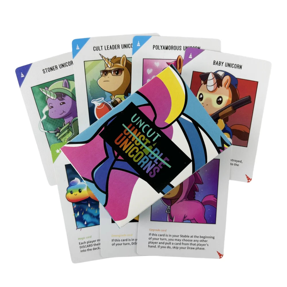 Happy Little Dinosaurs Card Game EXPANSION Pack Party Play Unicorns Cards Board Deck DS20H-Uncut