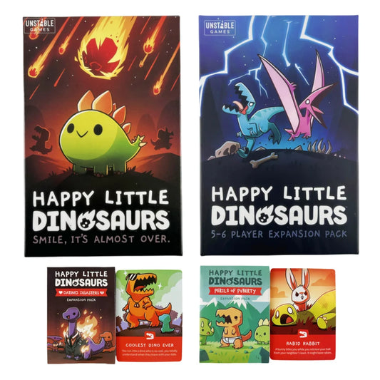 Happy Little Dinosaurs Card Game EXPANSION Pack Party Play Unicorns Cards Board Deck 1